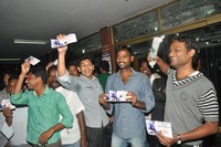 Pawan Fans Hungama at Sreeramulu Theatre